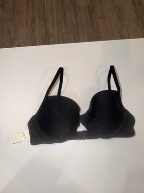 NWT Aerie Lightly Lined Underwire Bikini Top - Size 32C - Black